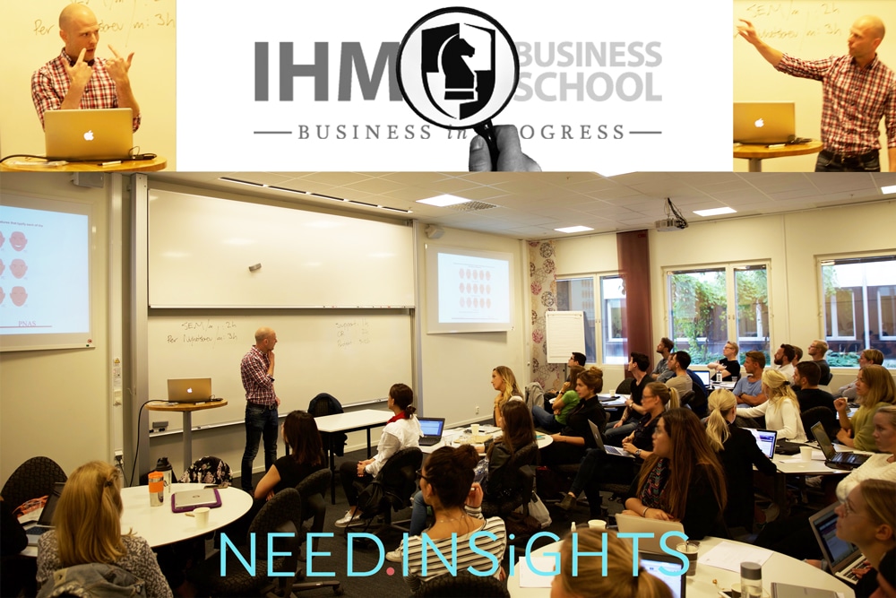 Jason McMillion från Need Insights föreläser på IHM Business School